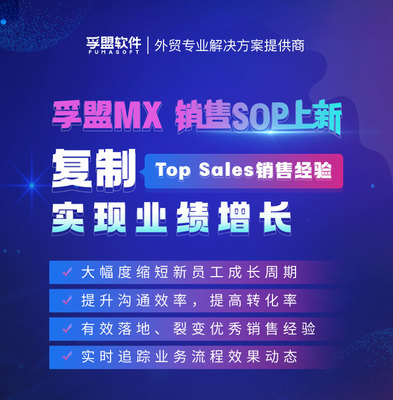 孚盟MX銷售SOP功能上新 復(fù)制頂級銷售經(jīng)驗，驅(qū)動業(yè)績持續(xù)增長